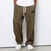 Men's Clothing Men's Trendy Straight Leg Sweatpants Spring Autumn Casual Wide Leg Sports Trousers For Formal & Casual_viptrois.com