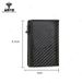 Men's Short Mini Wallet Tri Fold RFID Business Card Holder Wallet Automatic Card Eject Metal Card Holder_viptrois.com