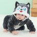 Baby jumpsuit flannel newborn clothes baby animal pajamas out clothes_viptrois.com