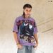 American Vintage Racing Grim Reaper All-over Print Washed Distressed Loose One-piece Cut Short-sleeve T-shirt_viptrois.com