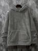 Men's Fleece-Lined Hoodie - Winter Warm Pullover With Oversized Pockets (S-XXL, Black/Green/Grey/Khaki)_viptrois.com