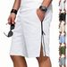 Summer Men's High Waist Loose Basketball Shorts Hip Hop Sports Casual Zipper 5 Point Clothing_viptrois.com