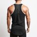 Men's Gym Training Vest Running Sports Sleeveless T-Shirt Slim-fit Stretch Top Sweat-absorbing Breathable Bottom Shirt_viptrois.com
