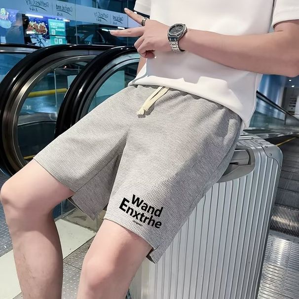 Men's Clothing Loose Fitting Casual Pants Sports Pants Fashionable And Trendy Brands Mid Waist Temperament_viptrois.com