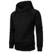 New Side Zipper Design Hooded Men's Solid Color Jacket Fashionable Casual Cardigan Sweatshirt_viptrois.com