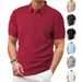 Men's Clothing European And American Men's Jacquard Polo Shirt Summer Thin Breathable Sweat Wicking Short Sleeved Trendy Style_viptrois.com