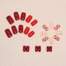 Solid Color Bright Red Full Armor Christmas Stripe Nail Art Fashion European Square Nail Wearable Nail Nails_viptrois.com