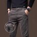 2025 Spring And Autumn Men's Casual New Elastic Straight Simple Slim Business High-end Versatile Pants For Men_viptrois.com