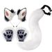 Halloween outfit plush fox ear headband_viptrois.com