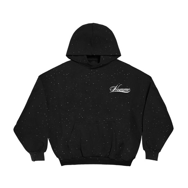 Men's & Women's Glitter Star Print Hoodie - Trendy Letter Graphic Streetwear Pullover Hooded Sweatshirt_viptrois.com