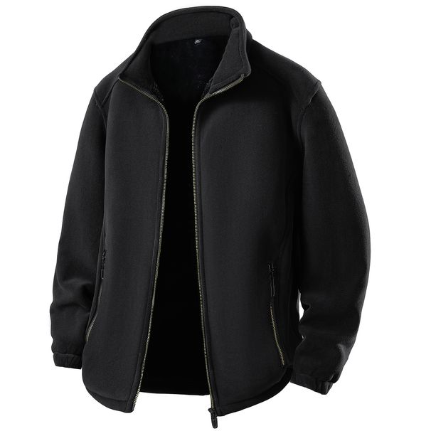 Large Size Austrian Fleece Sweater Autumn And Winter European And American Outdoor Sports Jacket Fleece Jacket Men's Sweater Fleece Thickened_viptrois.com