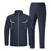 High Visibility Zippered Workwear Set For Men - Durable Polyester Safety Uniform With Reflective Strips, Moisture-Wicking & Breathable_viptrois.com
