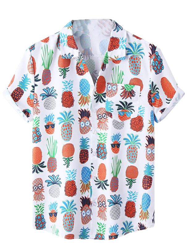 Camisa Hawaiana Con Estampado 3d De Moda Para Hombre Y Mujer, Ropa Holgada De Playa, Blusa De Manga Corta, Camisa Con Solapa De Vocación Para Niño_viptrois.com
