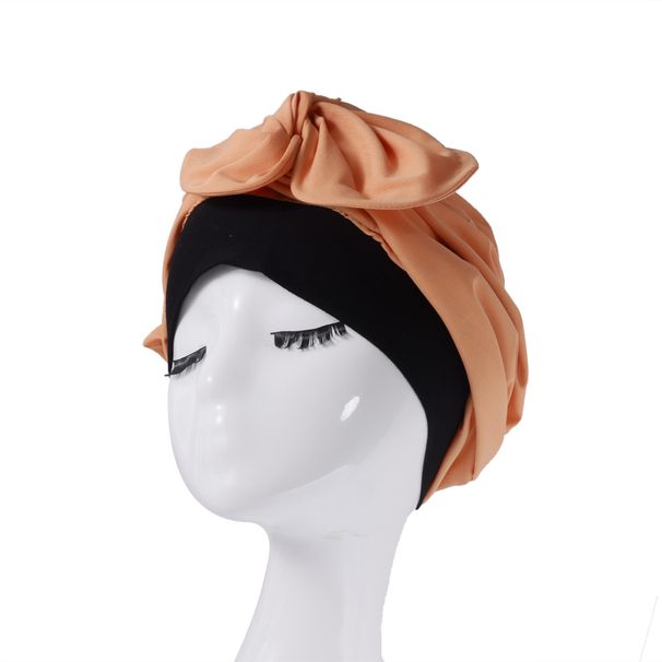 1 Solid Color Multi Color Women's New Cross Headscarf Hat Fashion Head Cap French Retro Headscarf With Multiple Straps_viptrois.com