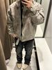 Men's Clothing Dirty Denim Jacket For Men Autumn Retro Long Sleeve Loose Silhouette Denim Top_viptrois.com