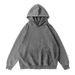 Vintage Washed Hoodie Men's Oversized Pullover Sweatshirt 350g Heavyweight Cotton Streetwear Casual Unisex_viptrois.com