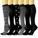 Summer sports compression socks Athletic socks stretch socks black and white stockings for men and women pressure socks_viptrois.com