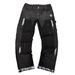 Men's Clothing Men's Denim Cargo Pants, European And American Fashion, Popular On Instagram Style, Stretch Patch Denim Layered Flared Pants 07_viptrois.com