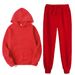 Men's Clothing Hoodie Trousers Suit Winter Plus Velvet Warm Fashion Color Matching Casual Sports Suit_viptrois.com