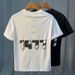 Short Sleeve T-Shirt Men's Summer Crew Neck Trend T-Shirt Printed Classic Versatile Top Half Sleeve Skinny Clothes Top_viptrois.com
