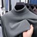 Men's Cashmere & Mulberry Silk High Neck Sweater – Winter Warm Knit Pullover For Stylish Layering_viptrois.com