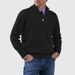 Autumn And Winter Men's Clothing In Europe And America, Large-sized Knitted Sweaters, Zipper Woolen Sweaters, Warm Base Layer Sweaters_viptrois.com