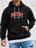 Men's Autumn And Winter Casual Fashionable Loose Hoodie Boston. 1997 Red Letter Print Warm Long Sleeved Pullover Sweater_viptrois.com