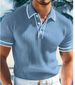 2026 Summer Short-Sleeved Multi-Color Plaid Collar Breathable And Comfortable Casual Everyday Polo Shirt For Men In Europe And America_viptrois.com