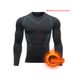 Loom Warm Men's Suit Tight Fleece Lined Thermal Underwear Set Outdoor Running Sports Quick-Dry Fitness Clothing For Autumn_viptrois.com