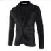 Men's Clothing Velvet Shiny Design Slim Suit Men's Jacket One Button Suit_viptrois.com