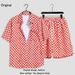 Men's Clothing Hawaiian Beach Vacation Style Short Sleeved Suit For Male And Female Students Loose Couple Shorts Floral Shirt Casual Two Piece Set_viptrois.com