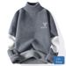 Men's High-Neck Sweater – Oversized Winter Knit Pullover (100% Polyester Chenille, Machine-Washable, 6 Trend Colors, Wrinkle-Free)_viptrois.com