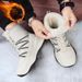 Men's Winter Snow Boots With Thick Sole - Fleece Lined Anti-Slip High-Top Warm Shoes For Cold Weather_viptrois.com