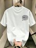 100% Cotton Men Oversized T-shirt Biass Text In Comic Bubble Print Crew Neck Short Sleeve Streetwear Tee_viptrois.com