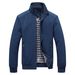 Men's Lightweight Casual Jacket - Breathable, Water-Resistant Slim Fit Zippered Coat For Business & Outdoor_viptrois.com