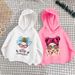 Kid's Clothing girls sweatshirt thin 2024 new style children's spring and autumn long sleeved loose top pullover hooded jacket_viptrois.com