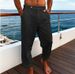 Men's Clothing Trousers Summer Trousers Beach Pants Pocket Flatpack Comfortable Breathable Holiday Day Hawaii_viptrois.com