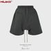 Men's Clothing Men's And Women's Spring And Summer New Double Zipper Stitching Slit Terry Casual Pants Functional Style Slit Niche Shorts_viptrois.com