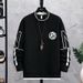 Men's Clothing Loose Outer Wear Plus Size Black Long Sleeve Men's Clothes Fashionable Brand Youth_viptrois.com