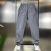 Men's Casual Fashion Sports Pants Spring Autumn Trendy Brand Light Luxury Loose Comfortable Workwear Long Trousers_viptrois.com