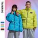 Men's Clothing Thai King Factory Direct Sales Men's and Women's Silk cotton Jackets Men's 2024 Winter New Fashion Brand Multi color Loose Men's Jackets_viptrois.com