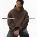 Men's Cropped Hooded Sweatshirt With Raglan Sleeves - Winter Fleece-Lined Pullover, Relaxed Fit, Eggshell Fleece Lining, Casual Streetwear For Youth_viptrois.com