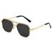 Retro Pilot Sunglasses (Dual-Bridge Metal Frame, Unisex Oversized Fashion Shades, Hot Seller)_viptrois.com
