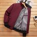 Men's Business Casual Stand Collar Jacket Plus Size Loose Dad Top Spring Autumn New_viptrois.com