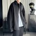Wrinkled Jacket Shirt, High-end Trendy Brand, Loose And Versatile Lapel Shirt, Jacket Trendy_viptrois.com