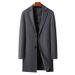 Men's Clothing autumn and winter all match Silk cotton detachable liner double sided wool coat men's mid length wool coat jacket men_viptrois.com