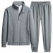 Men’s 100% Cotton Zip-Up Hoodie & Jogger Set – Casual Sportswear For Everyday Comfort (Fall-Ready Outfit)_viptrois.com