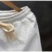 Men's Clothing White Jacquard Shorts Thin Casual Shorts Ethnic Straight Pants_viptrois.com