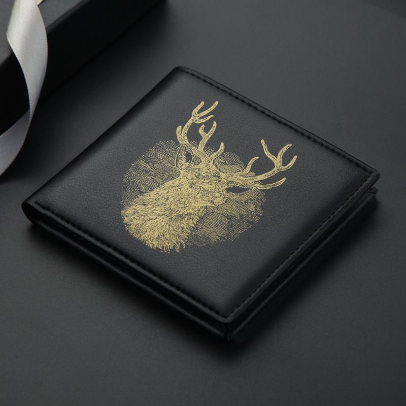 Men's Wallets Short Personalized Students Thin Driver's License Wallet Leather Wallet Man Wallet Leather_viptrois.com