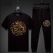 Men's Clothing handsome men's clothing for summer hot diamond dragon tide brand round neck short sleeved T shirt for men ice silk large size men_viptrois.com